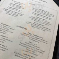 The Park Room menu