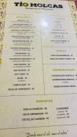 Tio Molcas menu