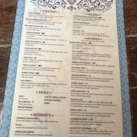 Casa Rustica menu