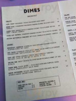 Dimes menu