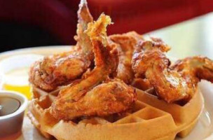 Hippies Chicken Waffles food