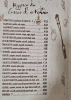 Pizzeria Da Enrico Il Nonno (il Pazzo) menu