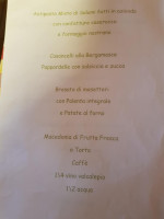 Agriturismo La Muraglia menu