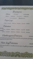 La Celestina menu