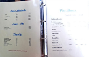 Le Cheval Blanc menu