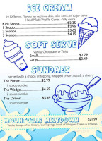 Scoops Pizza Grill menu