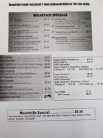 Mountville Family menu