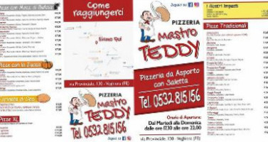 Pizzeria Mastro Teddy menu