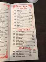 Sakura Japanese Express menu