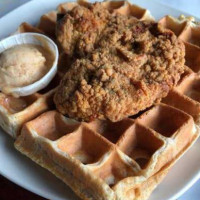 Dame's Chicken And Waffles food