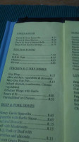 Beachburg menu