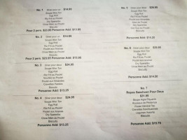 Wok De Hong Kong menu