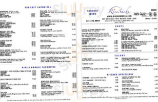 Rise Sushi menu