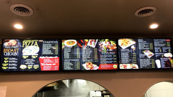 Tempura menu