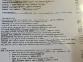 The Coffee Mill menu