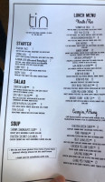 Tin Thai Kitchen menu