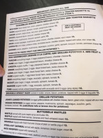 Tenth West menu