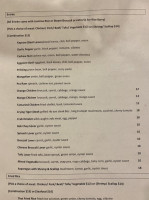 Thai Gulf menu