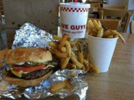 Five Guys Burgers Fries food