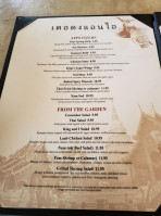 The King And I menu