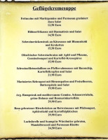 ‚zum Weissen Stein‘ menu