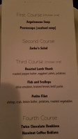 Zorba's Greek Bistro menu