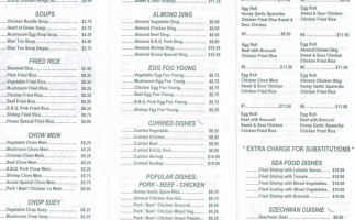 China Village menu