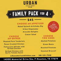 Urban American Kitchen menu