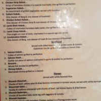 Ravagh Persian Grill menu