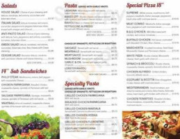 Pizza. menu