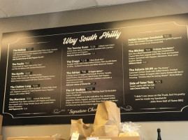 Way South Philly menu