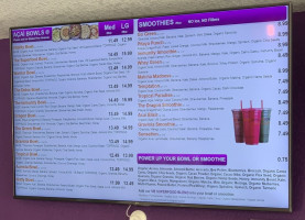 Vitality Bowls Dr. Phillips menu