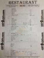 Old Plantation Barbecue menu