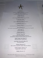 Avanti menu