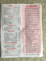 Canton Chinese menu