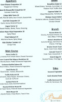 Bocaditos Bistro menu