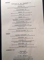 Casa Italia menu