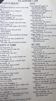 Florentine Cafe menu