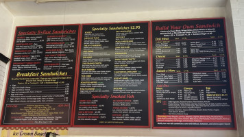 Bagel Shop menu