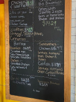 Golden Bird menu