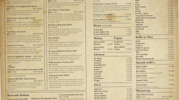 Toscana Trattoria menu