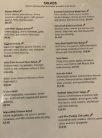 Maya Thai Laos menu