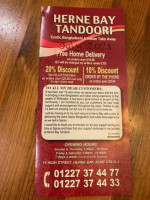 Herne Bay Tandoori Takeaway inside