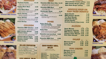 Maui Hawaiian Bbq menu