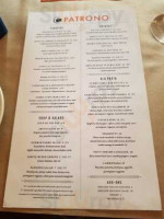 Patrono menu