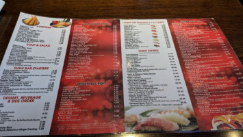 Kabuki Sushi menu