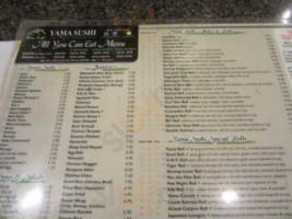 Yama Sushi menu