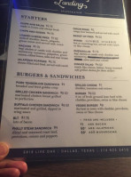 Lakewood Landing menu