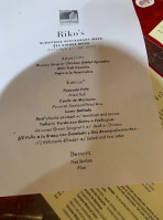 Riko Peruvian Cuisine menu