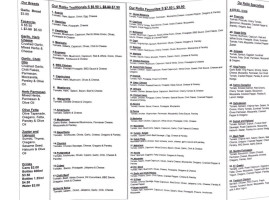 The Rollin Dough menu